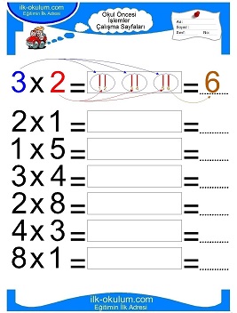 Çocuklar İçin toplam işlemi yaprak testleri 